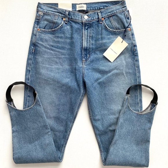 CITIZENS OF HUMANITY Valerie High Rise Tapered Stirrup Jean in Caraway ( 30 ) - Picture 1 of 9